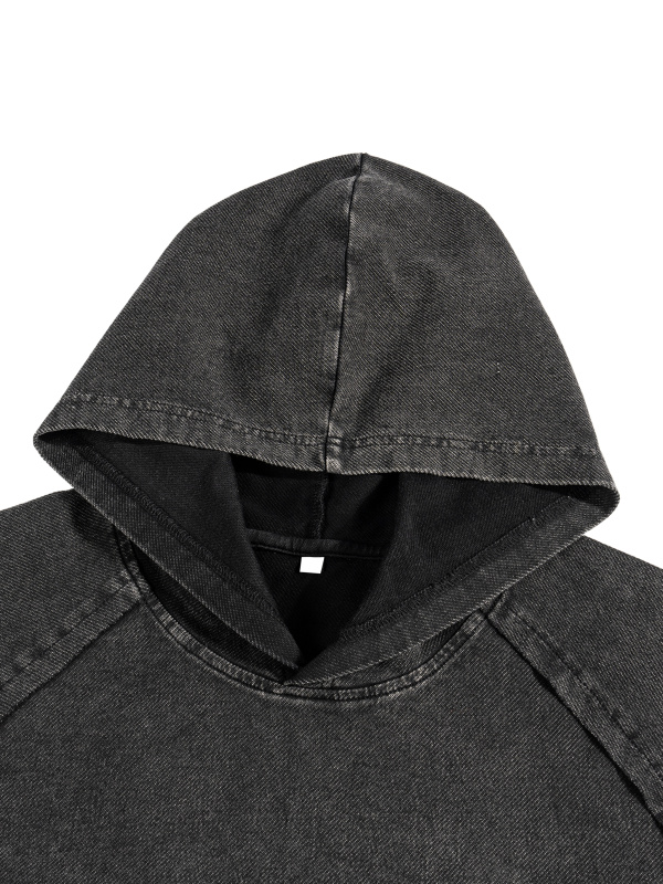 Snow Washed Hooded Boxy T-Shirt